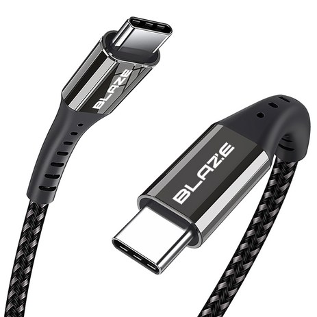 블레이즈 C to C 100W 고속 충전 케이블 PD100, 3m, 블랙, 1개-추천-상품