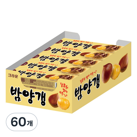 크라운 밤양갱, 50g, 60개-추천-상품