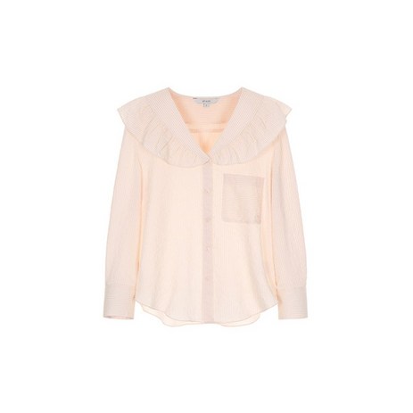 온앤온 빅카라 스트라이프 블라우스 NW2SB283-추천-상품