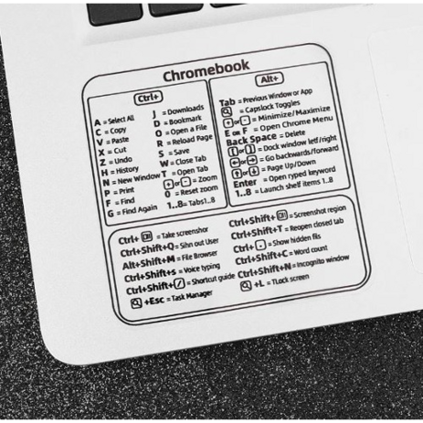 컴퓨터 윈도우 PC 키보드 단축키 스티커 맥북 컴퓨터 빠른 가이드용 탈착식 접착, E  MACOS-3, 1개-추천-상품