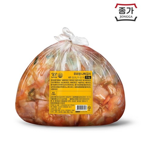 종가 나박김치 5kg (외식), 없음, 1개-추천-상품