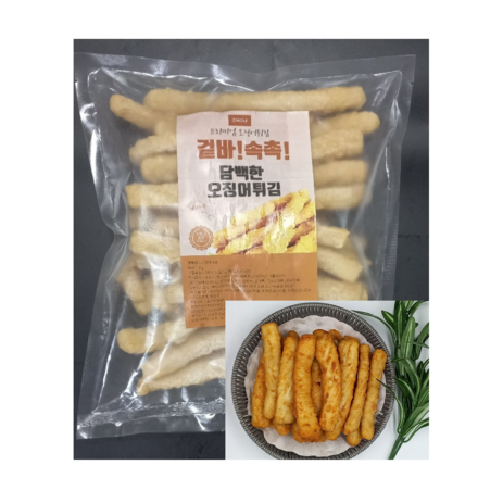 국내생산 업소용 오징어튀김 분식튀김 1kg x 5개-추천-상품
