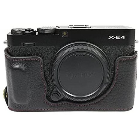 일본직발송 2. KOOWL 대응 FUJIFILM FUJI 후지 X-E4 XE4 카메라 가방 카메라 케이스 은 첨부 소가죽 KOOW, One Size, 블랙 CL, 1개-추천-상품