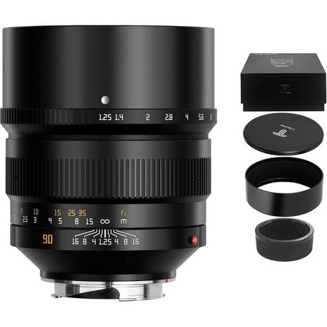 TTAartisan 90mm F1.25 ASP 풀 페임 선호 초점 거리 카메라 렌즈 라이카 M2 M3 M4 M5 M6 M7 M8 M9 M10 M262 M240 P M컬러 블랙-추천-상품