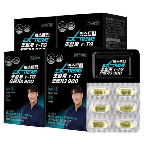 익스트림 초임계 r-TG 오메가3 900mg, 4개, 30정-추천-상품