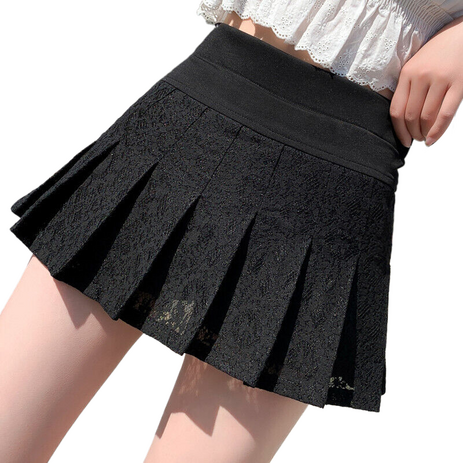 여성용 레이스 플리츠스커트 여름 미니스커트 패션A라인스커트 Women's pleated skirt 4Q569-추천-상품