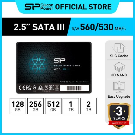 실리콘파워 Silicon Power Ace A55 3D NAND 2.5 SSD SATA 3, 512GB-추천-상품