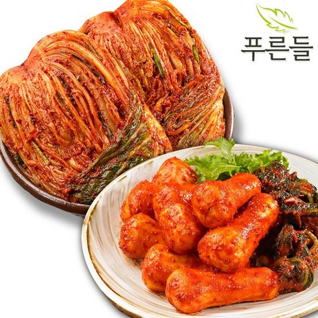 [푸른들] 전라남도 함평김치 포기김치 1kg + 총각김치 1kg, 단품-추천-상품