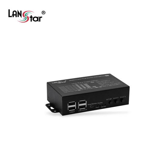 LANstar HDMI KVM 스위치 듀얼 모니터 화면 출력 LS-HD2KVM-D, 1-추천-상품