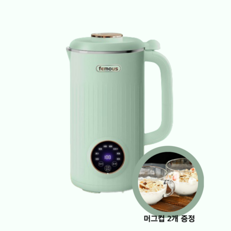 대용량-가정용-두유제조기-죽-이유식-콩물-만들기-스프-메이커-두유기-만드는기계-민트/1000ml-추천-상품