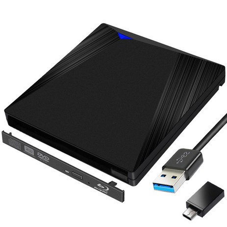 블루레이ODD 외장 리핑 4K 재생 플레이어 블랙 블루 레이 플레이어 케이스 유형 C USB3.1 + USB 3.0 SATA 1, 02 12.7MM Blu-ray-추천-상품