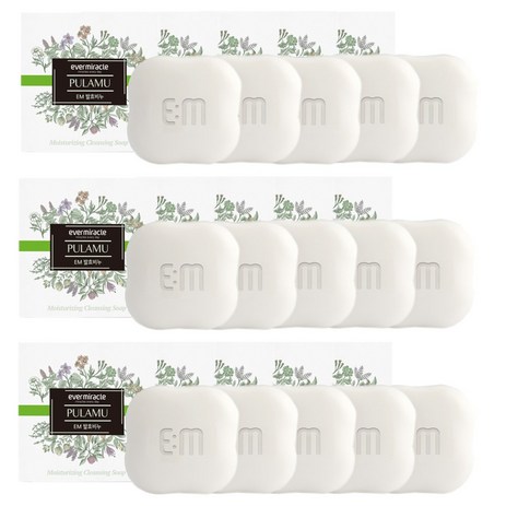 [이엠] EM발효비누(100g) 세안 세숫 보습 피부탄력 노폐물제거 목욕비누, 100g, 15개-추천-상품