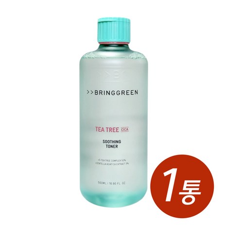브링그린 vegan 티트리 시카 수딩 토너 대용량 500ml x 1통-추천-상품