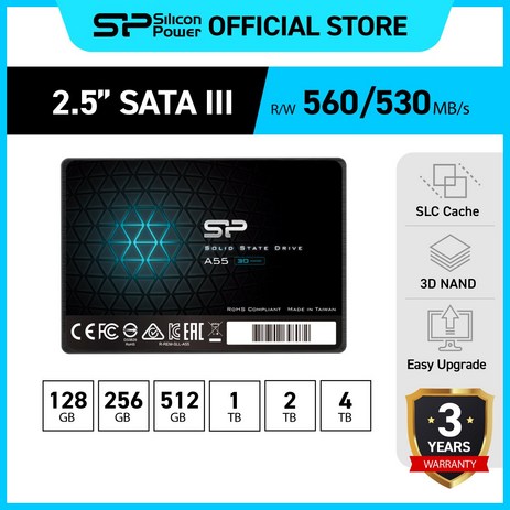 실리콘파워 Silicon Power Ace A55 3D NAND 2.5 SSD SATA 3, 512GB-추천-상품