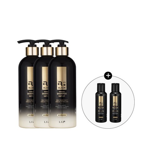 리즈케이-알블랙-샴푸-450g-3개-+-[추가증정]-샴푸-100g-2개-증정-추천-상품