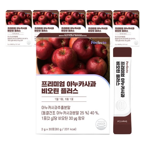 퍼펙토 프리미엄 아누카사과 비오틴 플러스 30p, 60g, 6개-추천-상품