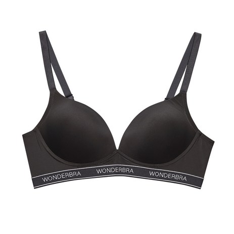 [Wonderbra] 원더브라 스포츠 아웃밴드 노와이어 브라 블랙 WBWBR3N07T-추천-상품