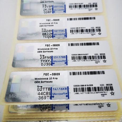 Win.10 Professional Edition silver label serial number sticker genuine wind.ows10.pro OEM COA sticke-추천-상품