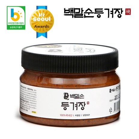 백말순등겨장 60년 전통 경상도 성주 시금장 고기쌈장, 600g, 1개-추천-상품