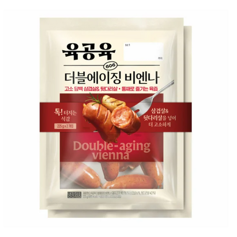 육공육 더블에이징비엔나225gX2, 450g, 6개-추천-상품