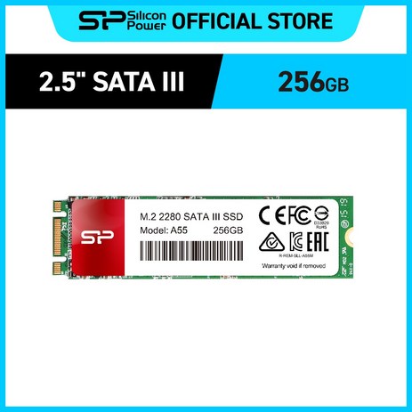 실리콘파워 Silicon Power A55 M.2 2280 SSD SATA 3, 256GB-추천-상품