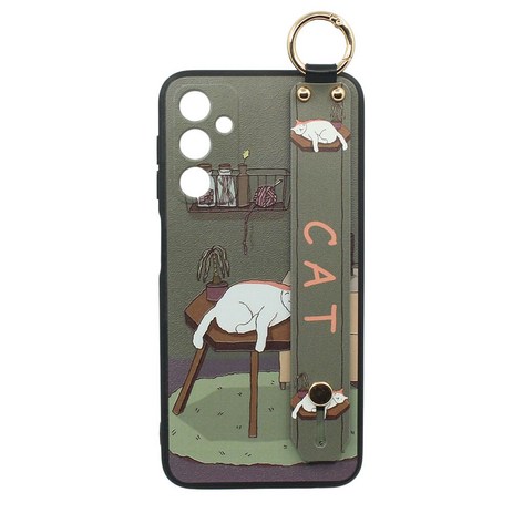 신서엔코 갤럭시 A24 케이스 Galaxy Phone Case SCS-1533 일러스트 핸드 스트랩 휴대폰 케이스-추천-상품