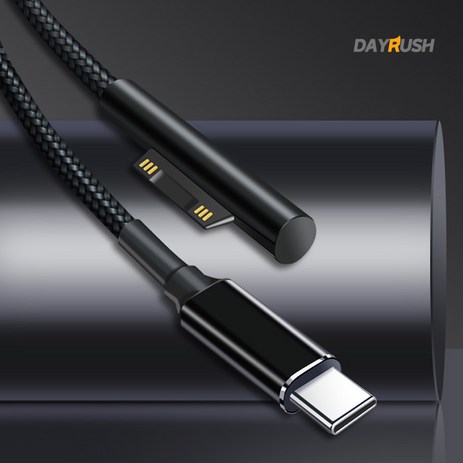 데이러쉬 C타입 서피스 고속 충전 케이블 (PD충전 100W 고급형 패브릭소재), 1개-추천-상품