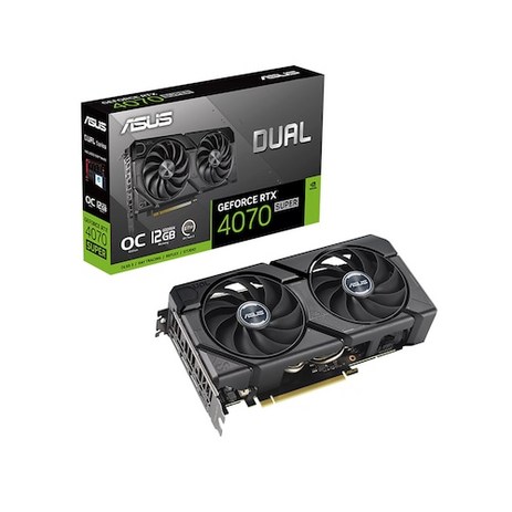 에이수스 ASUS DUAL 지포스 RTX 4070 SUPER O12G EVO OC D6X 12GB, DUAL-RTX4070S-O12G-EVO-추천-상품