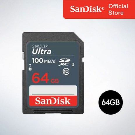 샌디스크코리아 공식인증정품 SD메모리카드 SDXC ULTRA 울트라 DUNR 64GB, 64기가, 1개-추천-상품