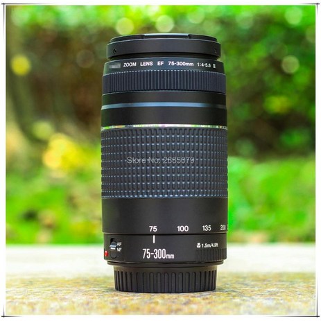 망원렌즈 Canon EF 75-300mm F/4-5.6 III 망원 Canon EOS 1300D 650D 700D 60D 70D 80D 6D 7D 5D2 5D3 T3i T5i, 01 캐논 ef-s, 01  ef-s, 01 캐논 ef-s, 1개-추천-상품