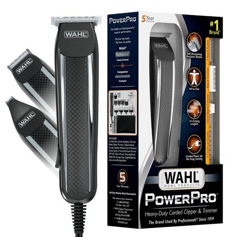 Wahl WAHL 바버샵 바리깡 왈트리머 PowerPro 남성 그루밍용 코드 디테일 트리머-추천-상품