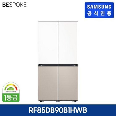 삼성 2024 비스포크 냉장고 4도어 RF85DB90B1HWB (사틴화이트+베이지)-추천-상품