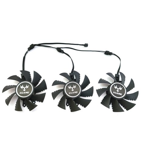 그래픽카드 쿨러 컬러풀 iGame GeForce GTX 1070 GPU 팬 그래픽 카드 냉각 1LOT 75mm 4 핀, 01 1LOT-추천-상품