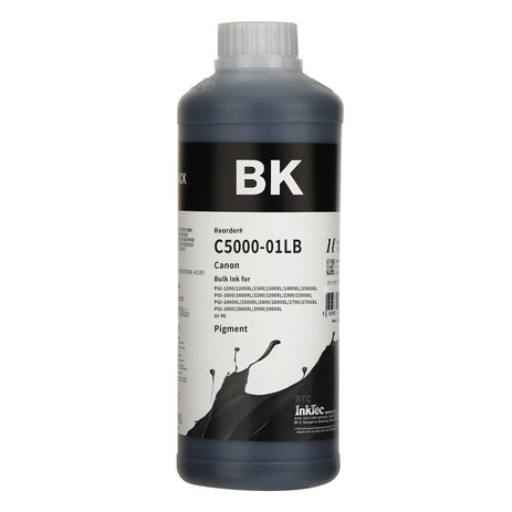 잉크테크 캐논 GI-96 GX7092 GX7090 GX6090 GX5090 GX4090 GX3090 무한 리필 잉크 C5000 1000ml, 1개, 검정안료(C5000) 1리터-추천-상품