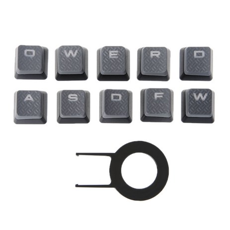 10-KEYS-키-캡스-RGB-인체-공학적-키-캡-CORSAIR-K70-K65-K95-1-2-3-4-5-6-WASD-회색-추천-상품