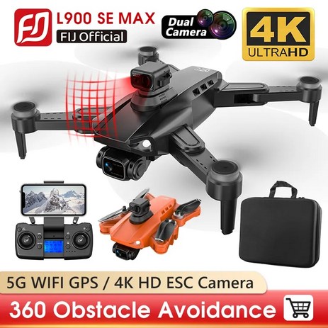 2024 드론 듀얼 카메라 접이식 RC 쿼드콥터 FPV 헬리콥터 L900 프로 SE 4K 전문 GPS 5G 와이파이 브러시리스 모터 MAX, [11] B L900 SE MAX-1B-FB-추천-상품