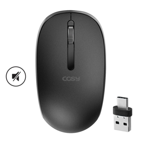 2in1 C타입 USB A 겸용 듀얼 리시버 무소음 무선마우스 PC 태블릿 노트북 노트펜 맥북 그램 스마트폰 연결-추천-상품