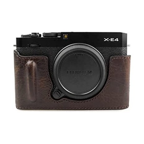 일본직발송 2. KINOKOO 후미 필름 FUJIFILM XE4 가죽 케이스 FUJIFILMX-E4 가죽 카메라 케이스 (CF) B091K, One Size, 커피, 1개-추천-상품