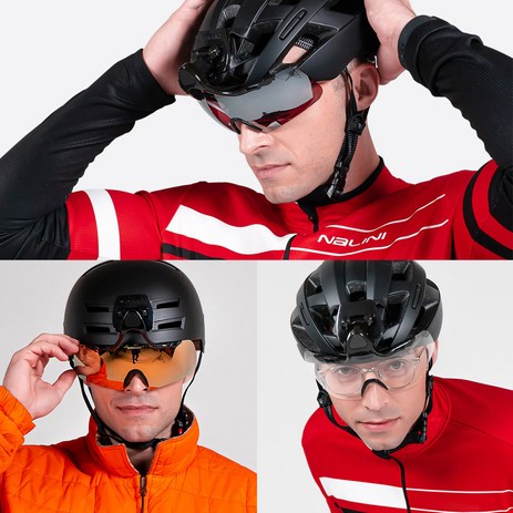 윈비즈 자전거고글 헬멧부착형 움직이는 자전거 안경 고글 선글라스, 04[본품] 골드-추천-상품