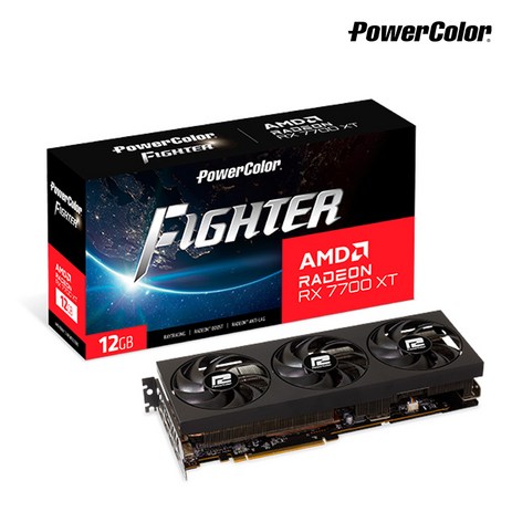 파워컬러 PowerColor 라데온 RX 7700 XT Fighter D6 12GB-추천-상품