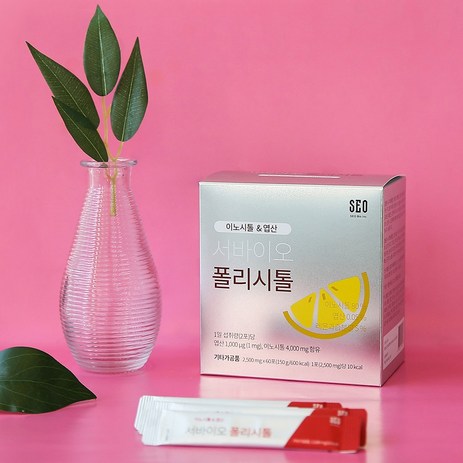 서바이오 폴리시톨 2.5g x 60포 임신준비 영양제 이노시톨 4g 엽산 다낭성증후군 레몬맛엽산, 150g, 1개-추천-상품