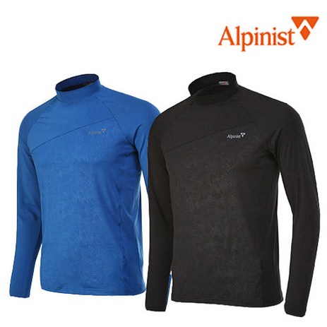 [트레저아웃도어] 알피니스트 패턴히트 터틀넥 라운드 티셔츠 (남성/봄 가을용)-추천-상품