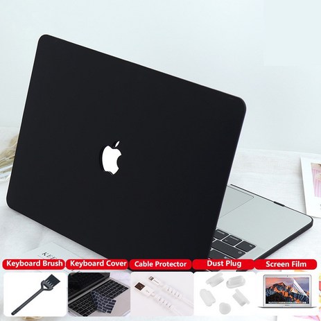 6 1 2021 Macbook Pro 14 16 인치 A2442 A2485 케이스 macbook air M1 2020 케이스 프로 13 A2338 a2337, 매트 블랙, 2021 Pro 16 A2485-추천-상품