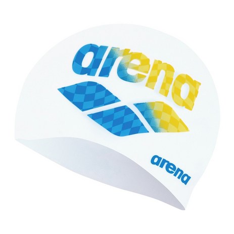 아레나 실리콘 수모 A4AC1AC07 플래그 수영모자, 화이트/FREE, WHT, 1개-추천-상품