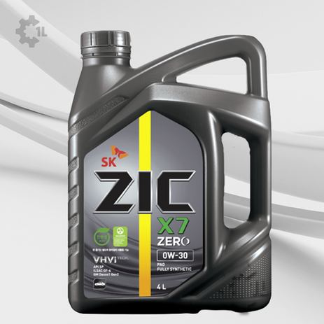 ZIC X7 ZERO 0W30 4L 가솔린, 1개, 지크 X7 ZERO 0W30(가)_4L-추천-상품