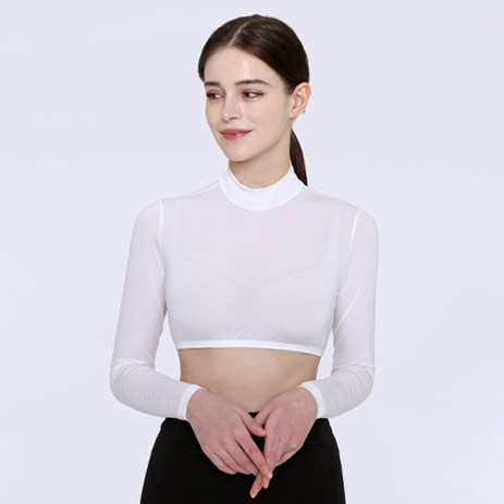루핏스포츠 여성 쿨 여름 목넥 볼레로티셔츠 자외선차단 티셔츠 냉감 티셔츠 골프 이너웨어 골프티셔츠-추천-상품