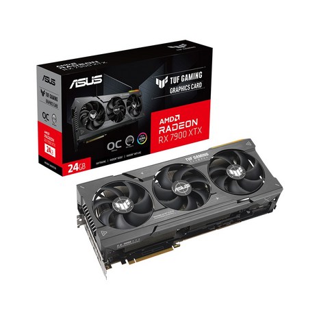 ASUS TUF Gaming 라데온 RX 7900 XTX O24G OC D6 24GB 대원씨티에스 -M, 1개, 선택하세요-추천-상품