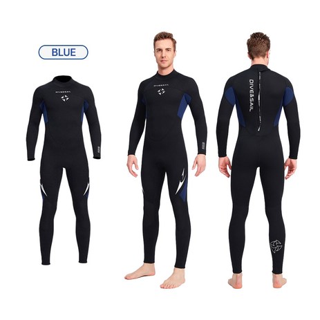 DIVE&SAIL 남성용 서핑수트 수영 프리다이빙 웻슈트 서핑복 잠수복, 블루-추천-상품