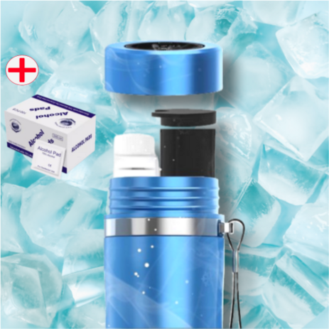 PeterStore 휴대용 인슐린 냉장고 여행용 텀블러 성장 주사 보관 USB 충전식, 블루-추천-상품