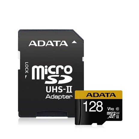 ADATA Premier ONE microSDXC V90 메모리 카 64GB 128GB 256G UHS-II U3 C10 마이크로 SD 디지털 카메라 비디오 레코더, [02] 128GB-추천-상품